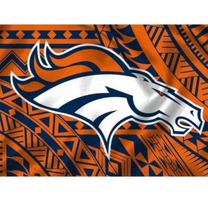 Denver Broncos Football Flag 3x5 Feet Grommets Fast Same Day Shipping